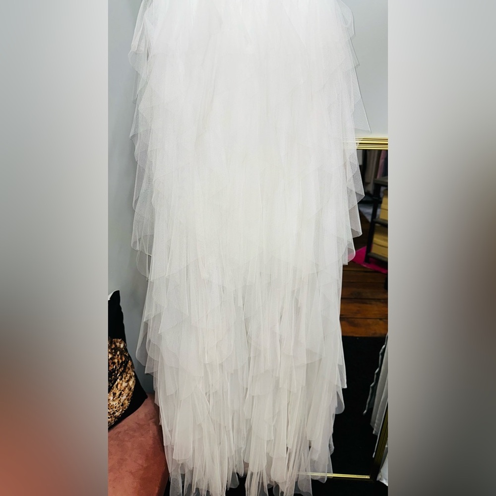 White meshed formal maxi dress - Picture 5 of 10